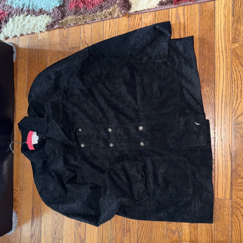 Men's Black Double-Breasted Jacket